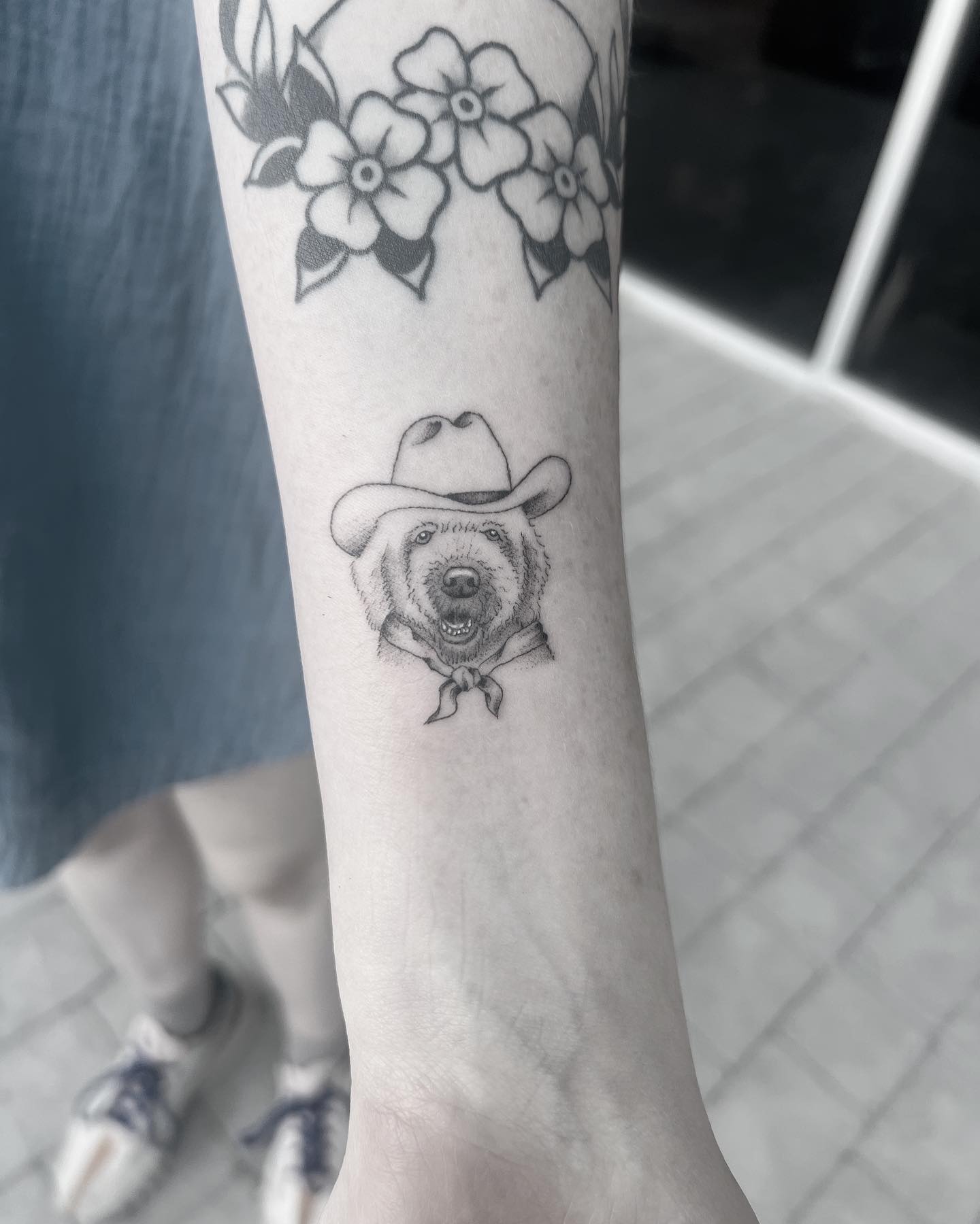 Fine line tattoo by Stephen Carballo