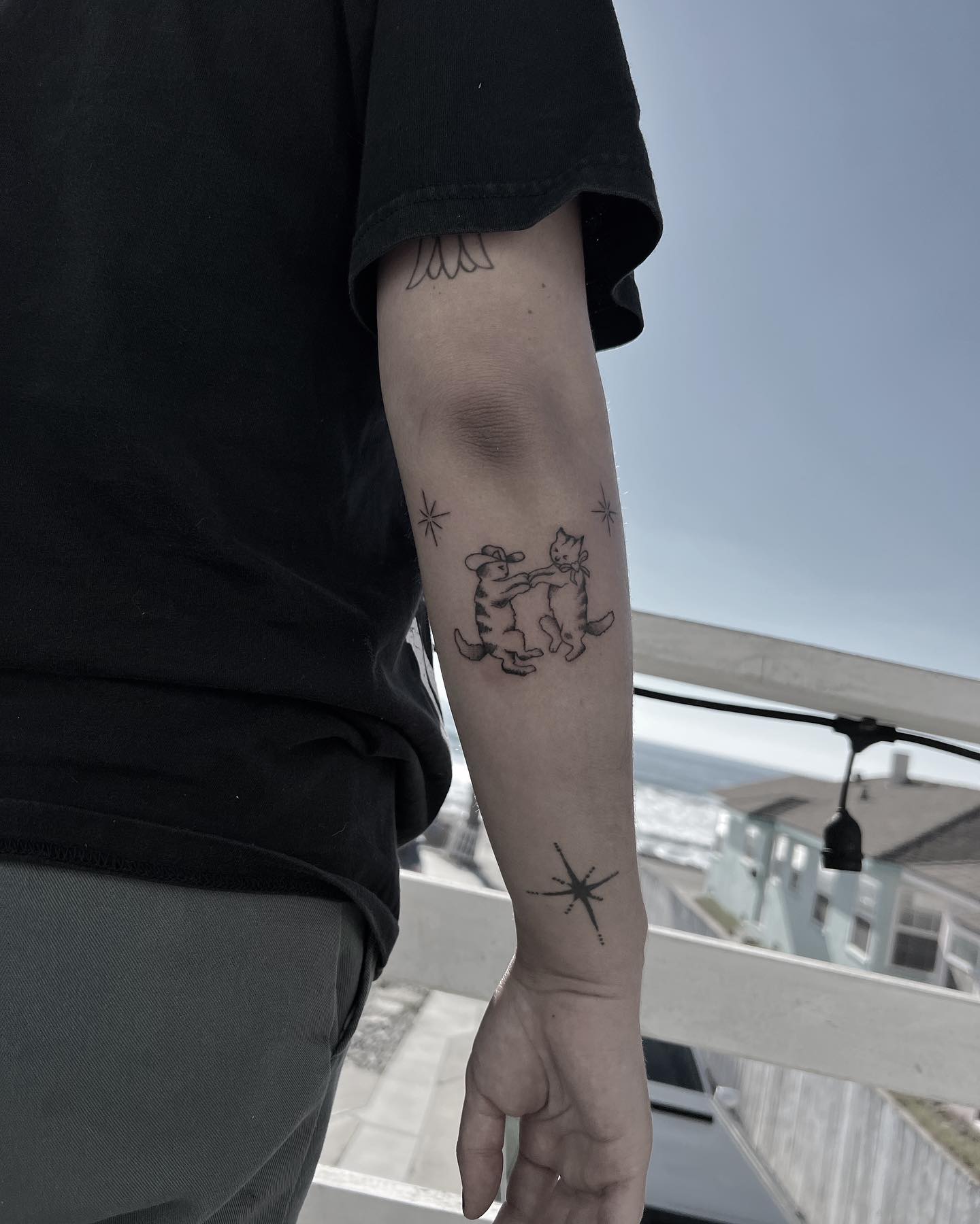 Fine line tattoo by Stephen Carballo