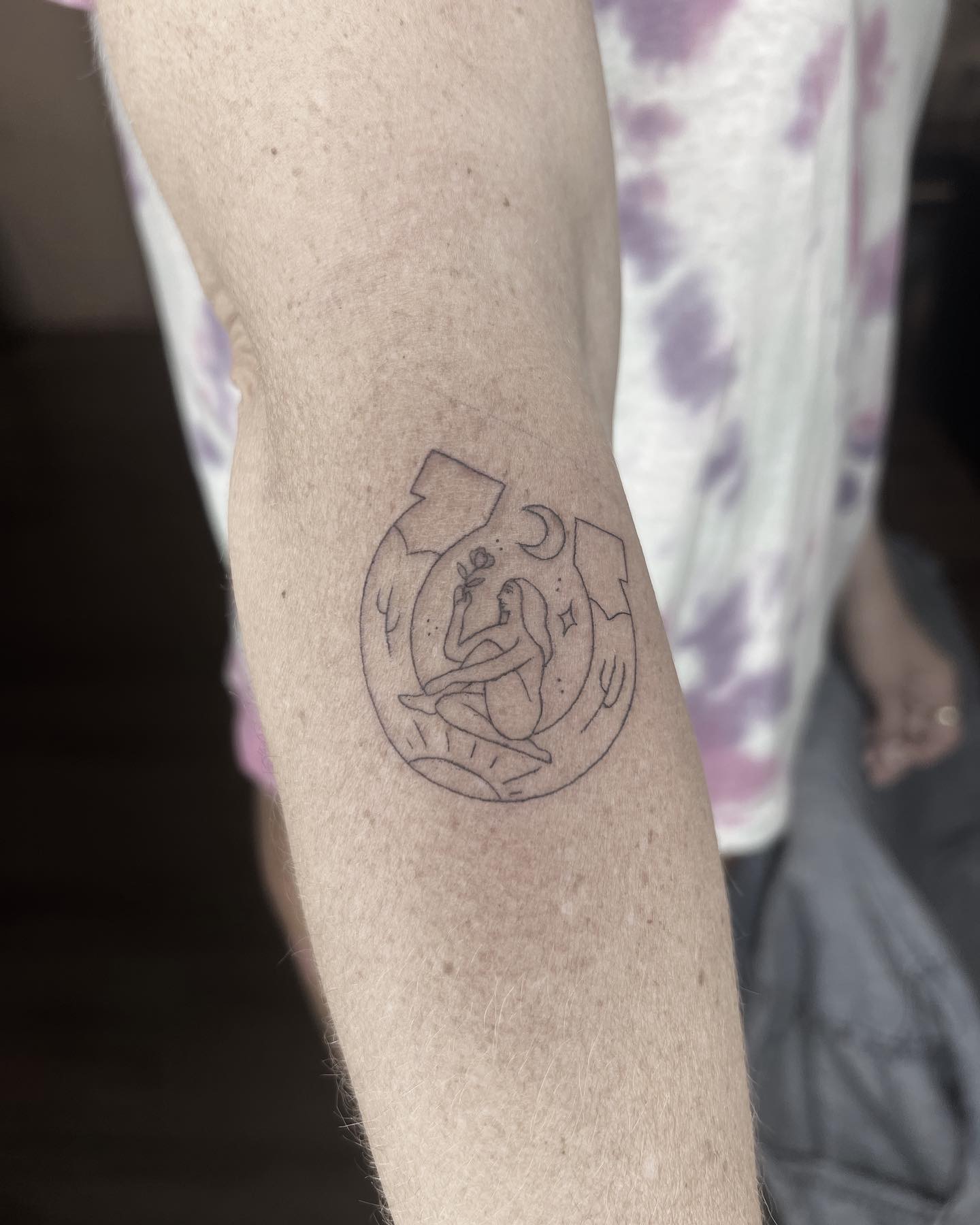 Fine line tattoo by Stephen Carballo