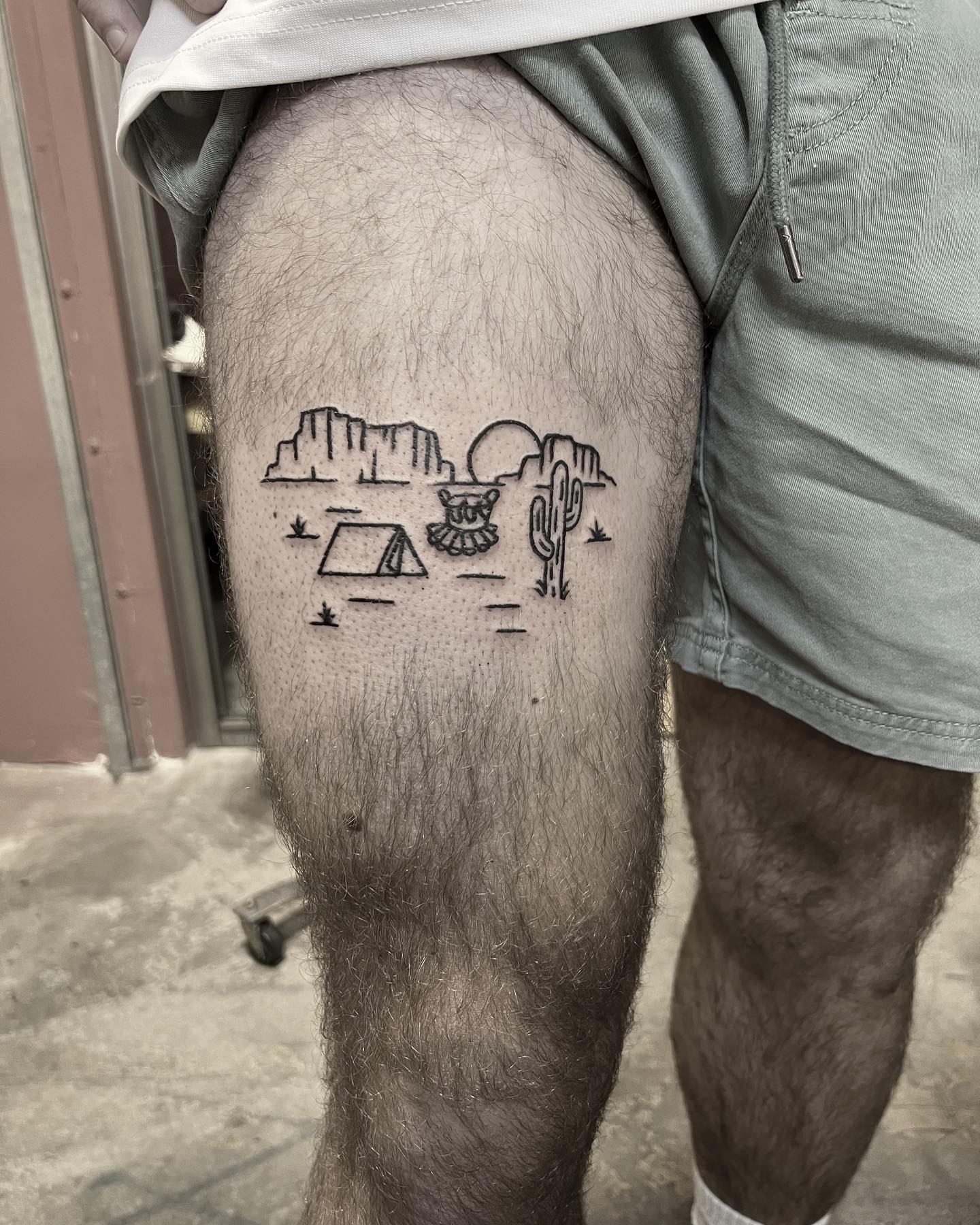 Fine line tattoo by Stephen Carballo