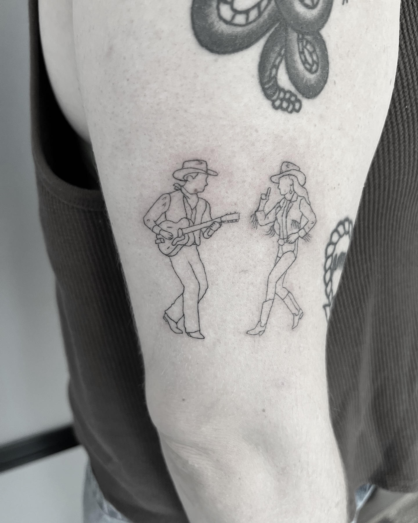 Fine line tattoo by Stephen Carballo