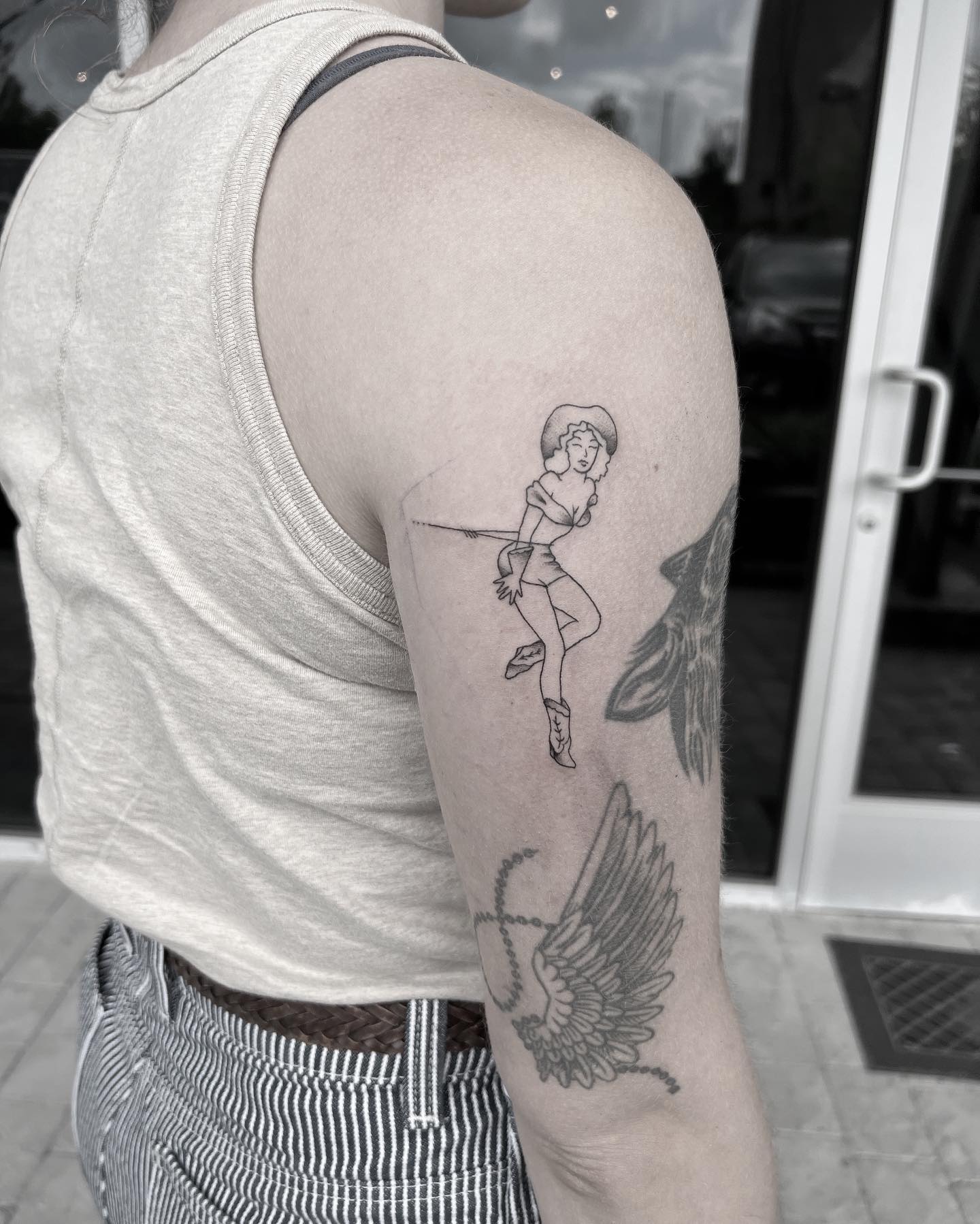 Fine line tattoo by Stephen Carballo